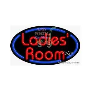  Ladies Room Neon Sign 17 Tall x 30 Wide x 3 Deep 
