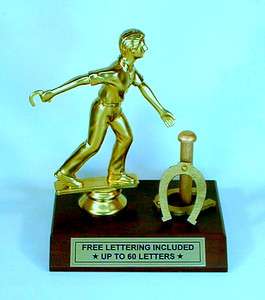Trophy Fantasy Male Horseshoe Award Free Lettering Wow  