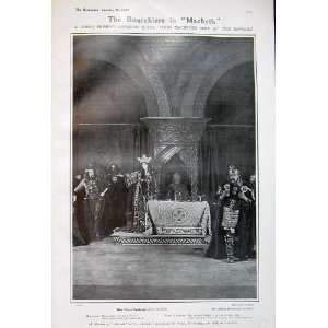  1907 Macbeath Theatre Banquo Ghost Banquet Vanbrugh