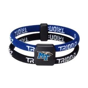 TrionZ College Series Bracelet   Blue Raiders Black/Blue   Small (6.3 