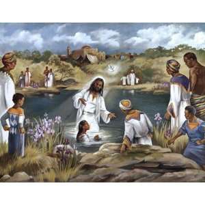  Baptism at Rivers Edge by Beverly Lopez 28x22 Kitchen 