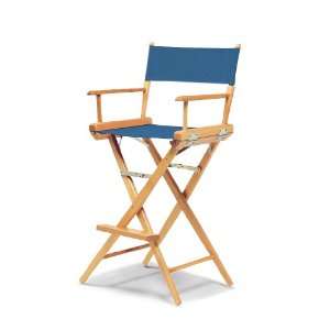Telescope Casual World Famous Bar Height Director Chair, Indigo with 