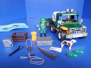 Playmobil 4206 FOREST TRUCK Complete With TRAILER Jeep With Hunter+ 