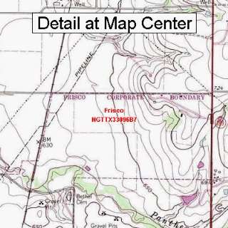   Quadrangle Map   Frisco, Texas (Folded/Waterproof)