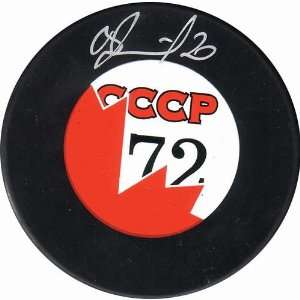   Pond CCCP 72 Vladislav Tretiak Autographed Puck