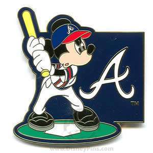 MICKEY Major League Baseball ATLANTA BRAVES Disney Pin  