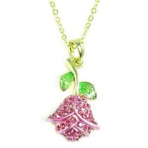   Flower Charm Pendant Necklace Elegant Trendy Fashion Jewelry Jewelry