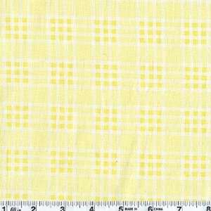  45 Wide Playground Plaid Yellow Fabric By The Yard Arts 