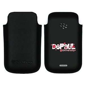  DePaul flowers on BlackBerry Leather Pocket Case  