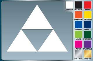 The Legend of Zelda TRIFORCE Logo cut vinyl decal #2  