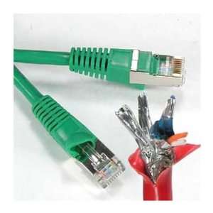 SF Cable, 15ft Shielded CAT6 500MHz (PiMF) Molded Patch Cable Green 