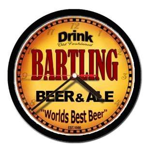  BARTLING beer and ale cerveza wall clock 