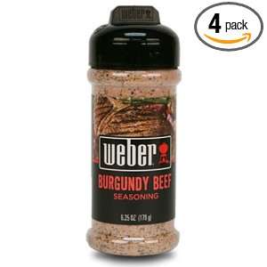 Weber Grill Burgundy Beef Seasoning, 6.25 Ounce (Pack of 4)  