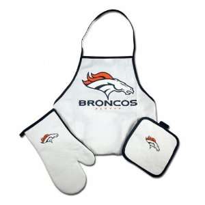  Denver Broncos Tailgate & Kitchen Grill Combo Set Sports 