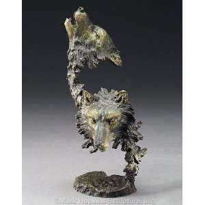  Cry of the Wolves Bronze Sculpture