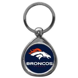  Denver Broncos NFL High Polish Chrome Key Tag w/ Photo 