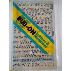  Quik Stik, 799, Rub On, Dry Transfer, Letters & Numbers, 3 