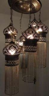 in 1 Moroccan Oxidized Brass Ceiling Lamps Lighting  