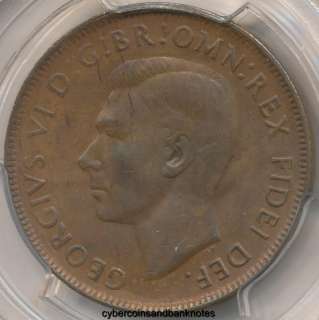 AUSTRALIA   1950 Y Penny, George VI   PCGS MS62BN  
