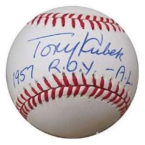  Tony Kubek 1957 ROY AL Autographed / Signed Baseball 