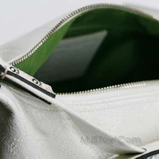   patch authentication 2 slip pockets metallic green fabric lining