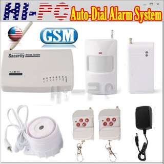 10 Zones Wireless GSM Auto Dial Home Security Infrared Burglar Alarm 