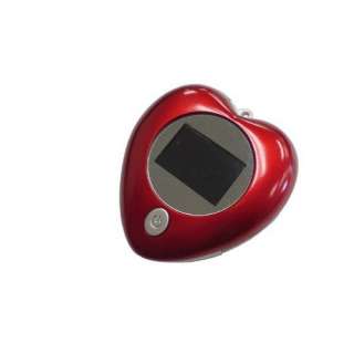  Tricod 1.1 Inch Mini Heart Shaped Digital Photo Frame (Red 