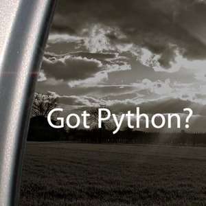  Got Python? Decal Snake Animal Truck Window Sticker 