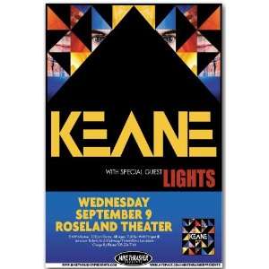  Keane Poster   Tri   Concert Flyer   Night Train Tour 