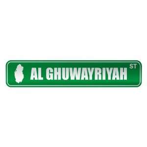     AL GHUWAYRIYAH ST  STREET SIGN CITY QATAR