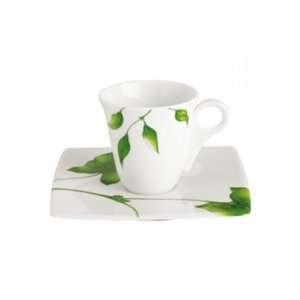 Limoges SD Vegetal by Guy Degrenne   Coffee Cup and Saucer   5 oz 