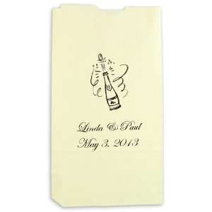  Personalized Goodie Bag   Ivory (50 Bags) Arts, Crafts 
