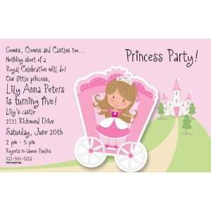 Princess Carriage Party Invitations