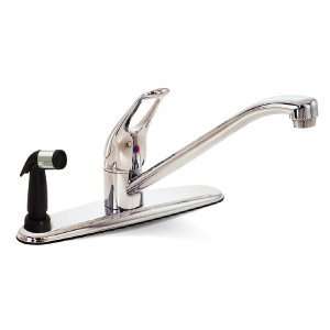  Bayview Single Handle Kitchen Faucet with Spray On Deck 