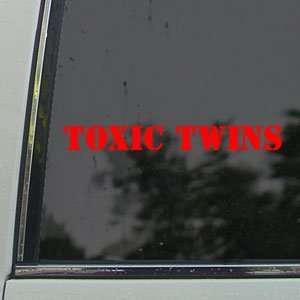  Toxic Twins Red Decal Car Truck Bumper Window Red Sticker 