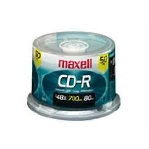  CD R 80min 700MB 48X 50pc Spindle Color Electronics