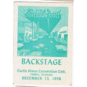Grateful Dead Backstage Pass Tampa Florida 1978 