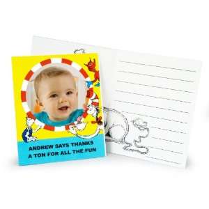  Dr. Seuss 1st Birthday Personalized Thank You Notes (8 