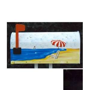  Beach Chair Mailbox (Black) (9H x 6.85W x 20D) Patio 