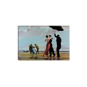  Dancing Butler On Toxic Beach Crude Oil by Banksy Canvas 