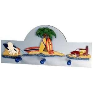  Beach Theme Wall Hanging Kids Coat and Hat Rack