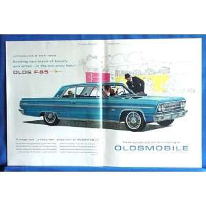  1963 Oldsmobile F 85 Double Page Print Ad (395)