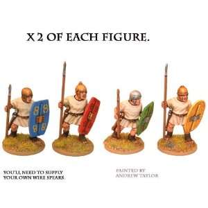 Crusader Miniatures   Ancients Roman Penal Legionaries with Spears (8 