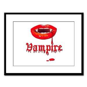  Large Framed Print Vampire Fangs Dracula 