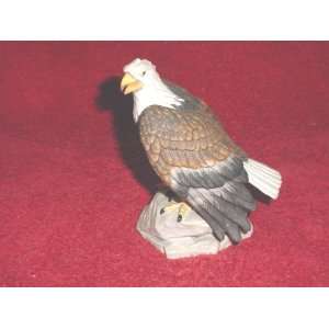  Lefton Porcelain Eagle on Rock Figurine 