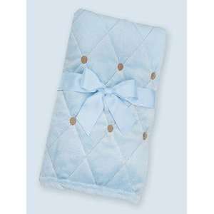 Bearington Collection Royal Crib Blanket ( Blue )