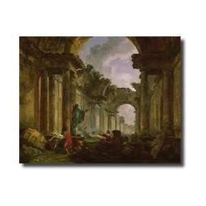  Imaginary View Of The Grand Gallery Of The Louvre In Ruins 
