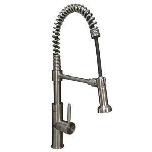  High Rise Kitchen Faucet with Spring Spout   Brushed 
