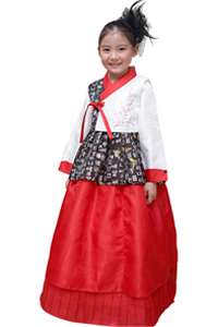 sonjjang korean clothes modern casual hanbok red babydoll dress size M 
