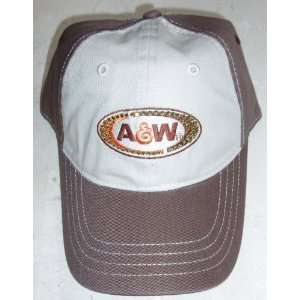  A&W Root Beer Logo Ladies Womans Baseball Cap Hat   RETRO 